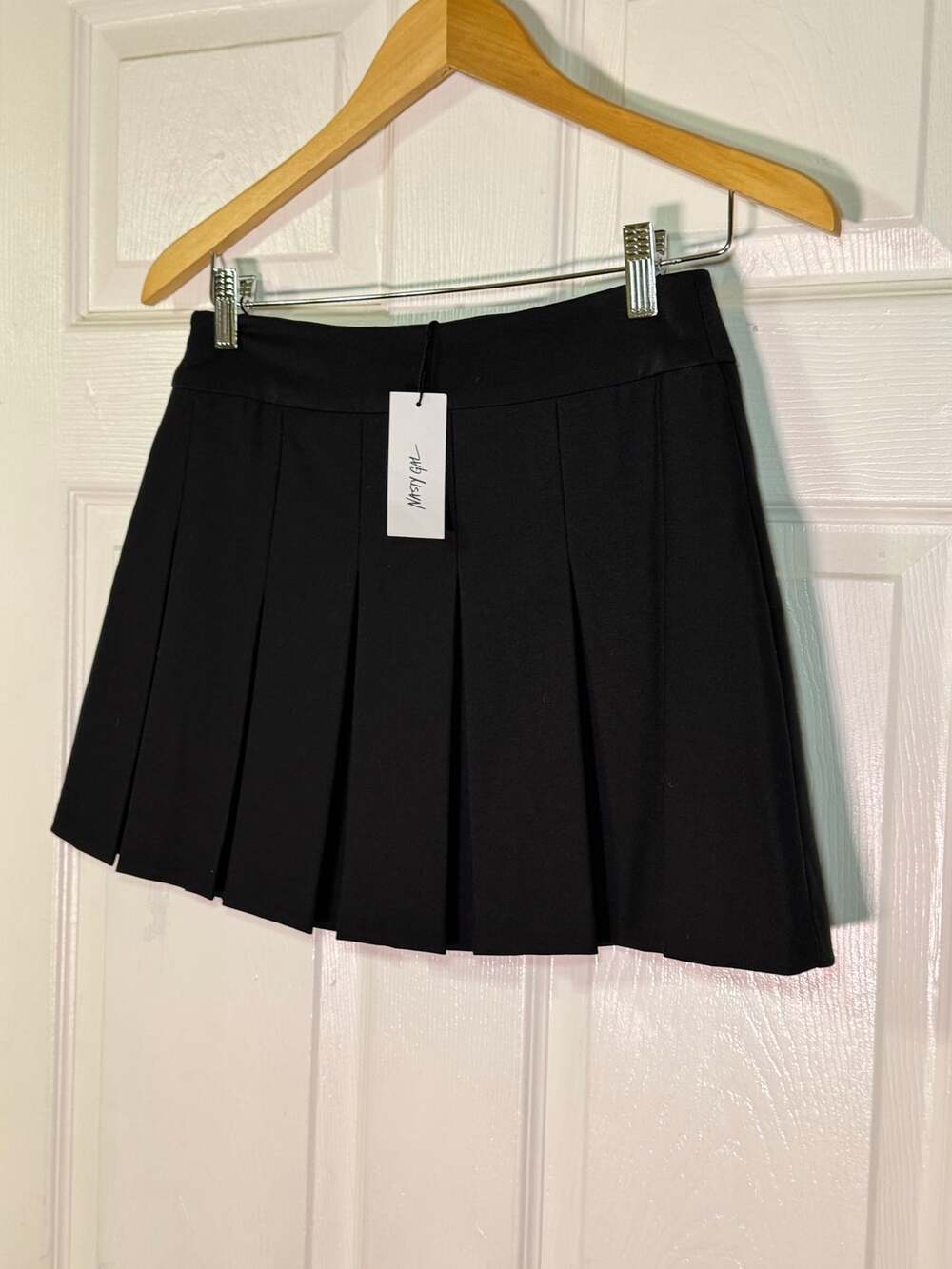 Nasty Gal Black Pleated Tennis Mini Skirt - NWT (Size US 6)